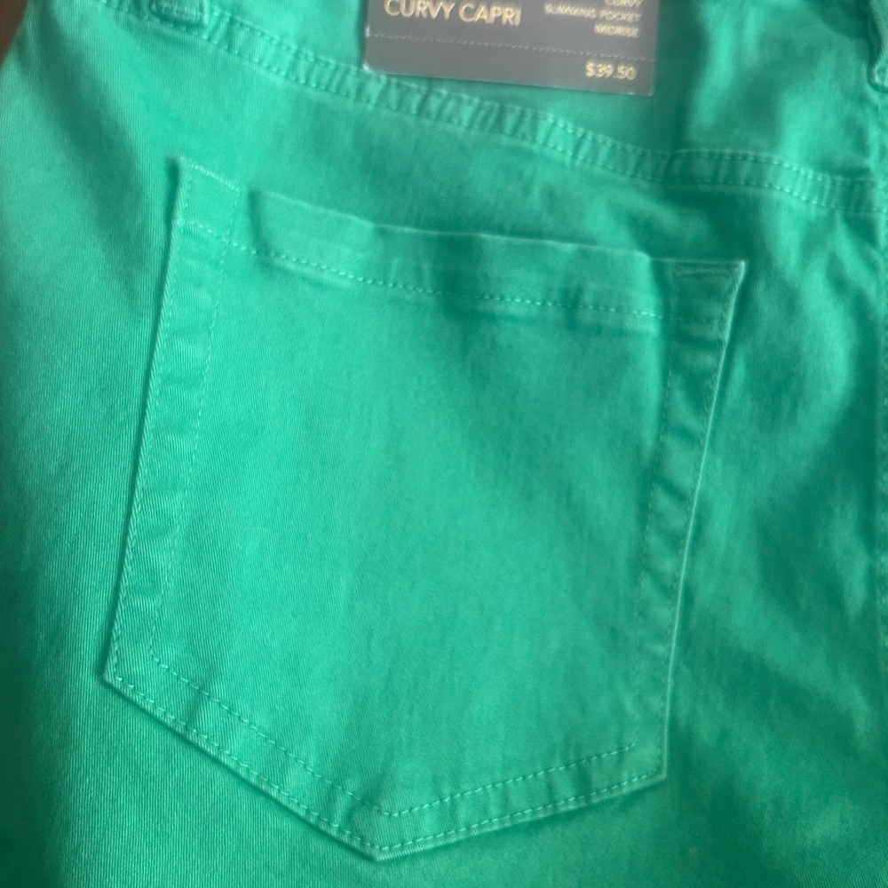 Style & Co. - Curvy Capri Sz.12 in Jasper Green - Picture 5 of 5